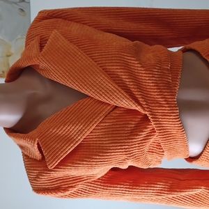 SHEIN EZwear Cross Wrap Tie Back Solid Blazer